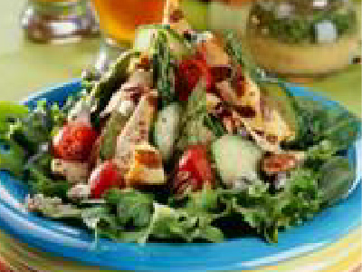 Grilled Chicken Salad with Lime Pale Ale Dressing